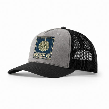 Shirakawa Sake Brewery Noren Trade Co Trucker Hat – Grey Black