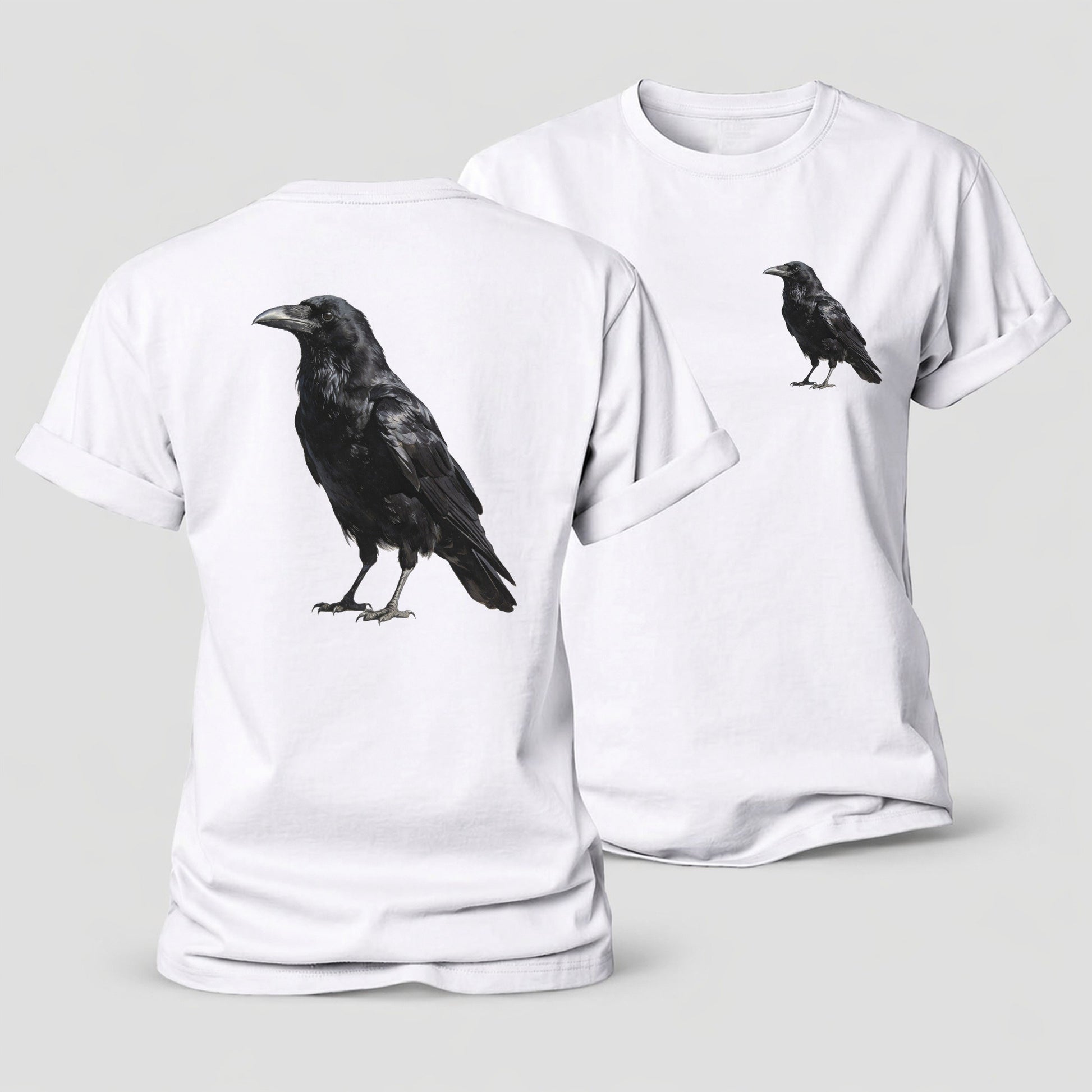 Raven Women's Cotton T-Shirt – White