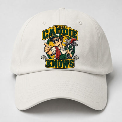 The Caddie Knows Golf Life Baseball Cap – Off White