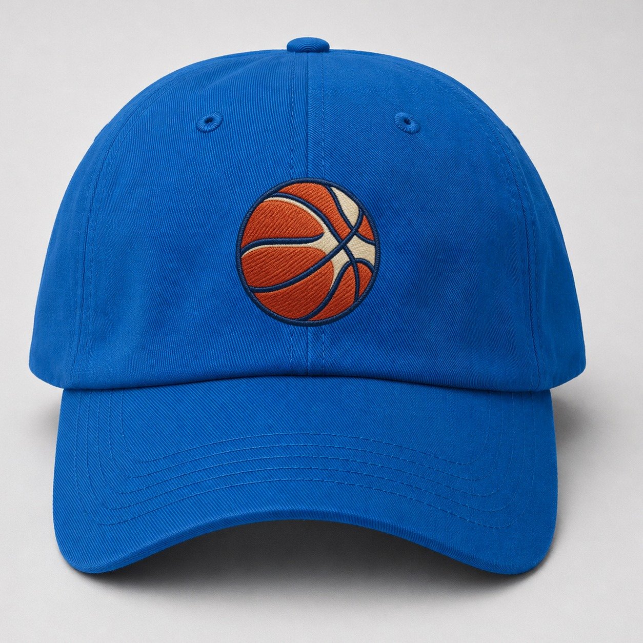 Basketball Tiny Solo Marks Baseball Cap – Blue