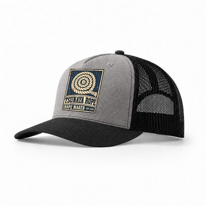 Tsunaya Rope Works Noren Trade Co Trucker Hat – Grey Black