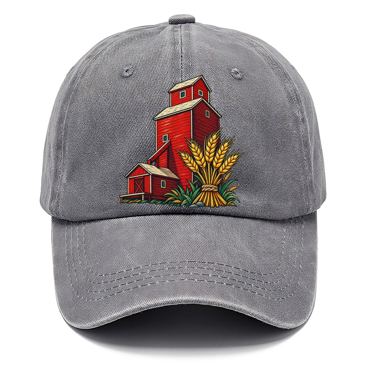 Prairie Grain Elevator And Wheat Sheaf Canada Cultural Icons Classic Cap – Urban Haze