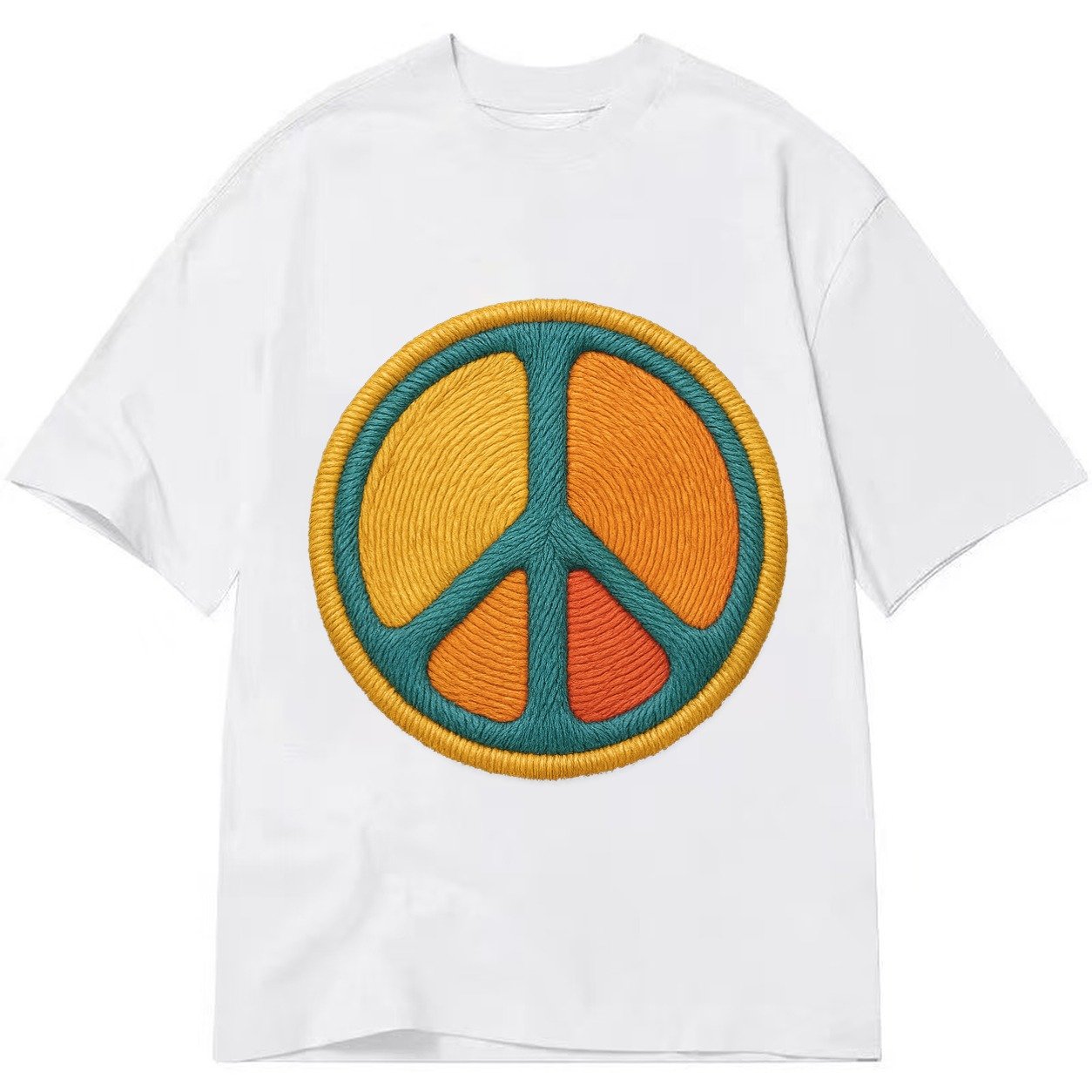 Golden Peace Classic T-shirt – White