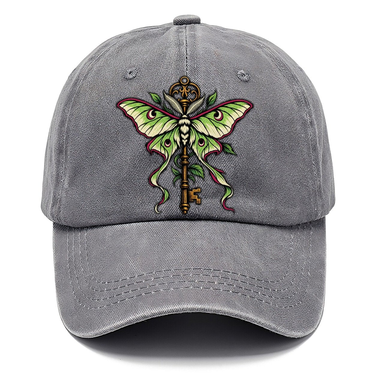 Luna Moth Over An Iron Key Witch Magic Classic Cap – Urban Haze
