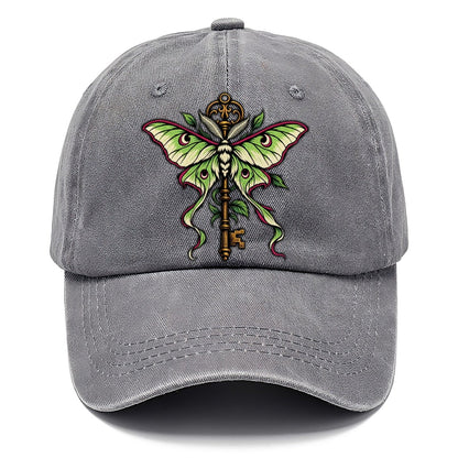Luna Moth Over An Iron Key Witch Magic Classic Cap – Urban Haze