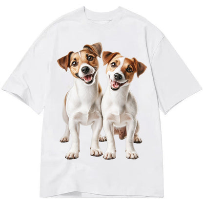Two Jack Russels Classic T-shirt – White