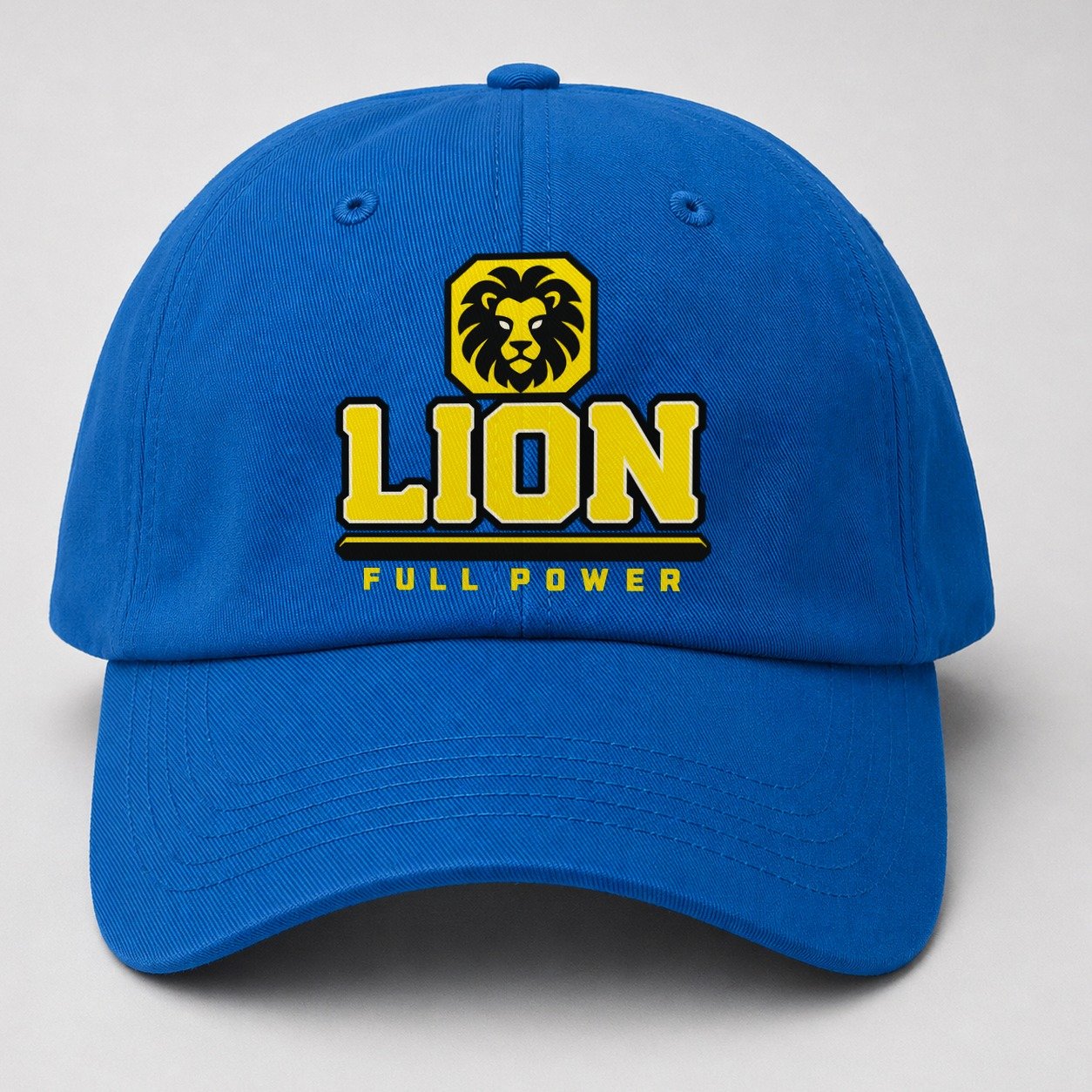 Lion Full Power Heavy Duty Baseball Cap – Blue