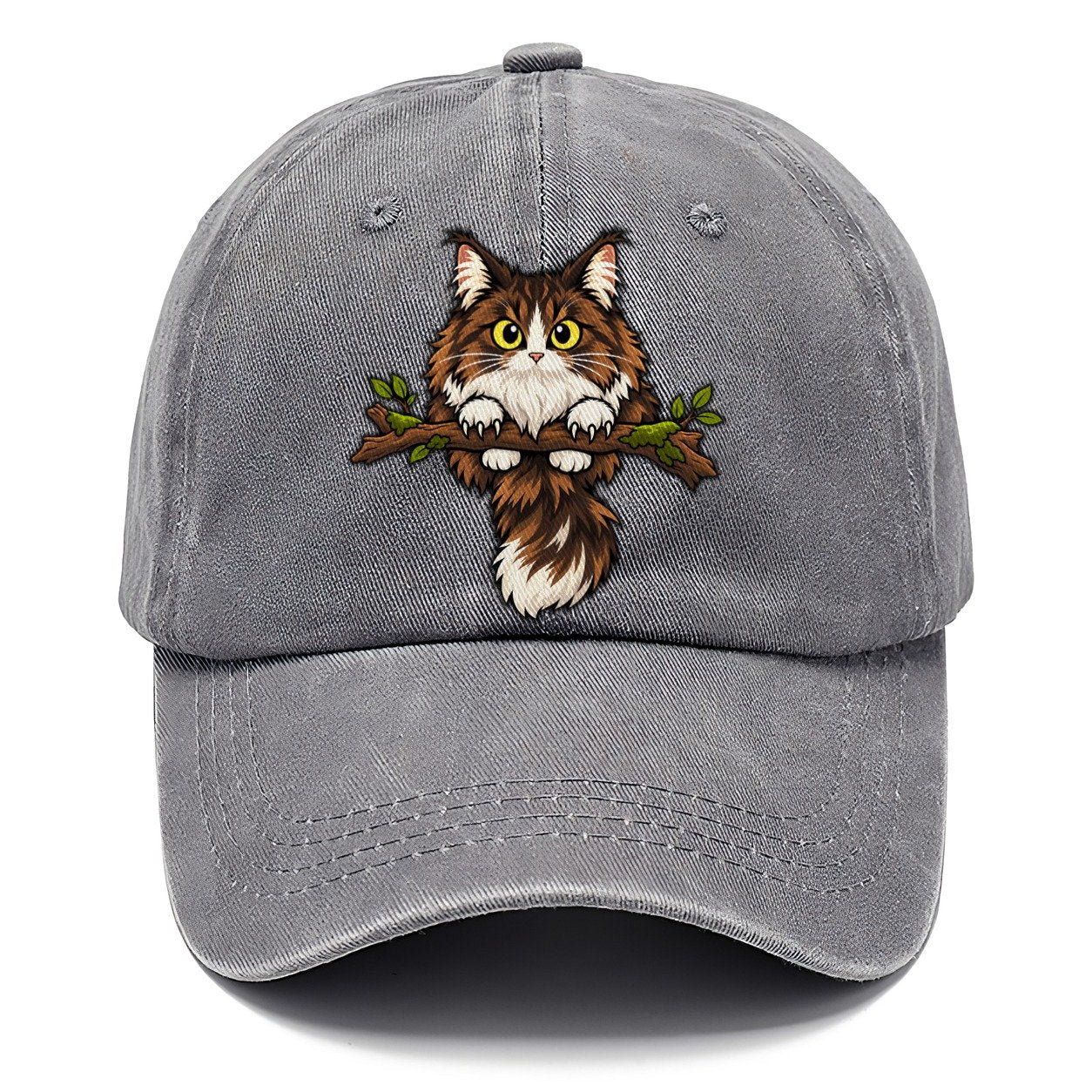 Norwegian Forest Cat Perched Peeking Cats Classic Cap – Urban Haze