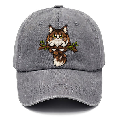 Norwegian Forest Cat Perched Peeking Cats Classic Cap – Urban Haze
