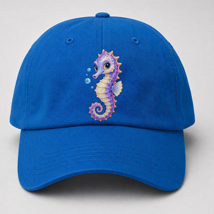 Seahorse Three Quarter Drift Sea Sprite Baseball Cap – Blue