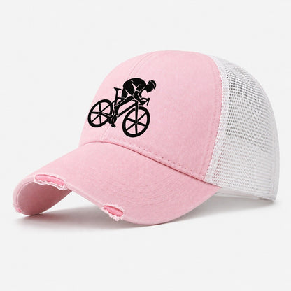Breakaway Sprinter Cycling Life Washed Trucker Hat – Light Pink