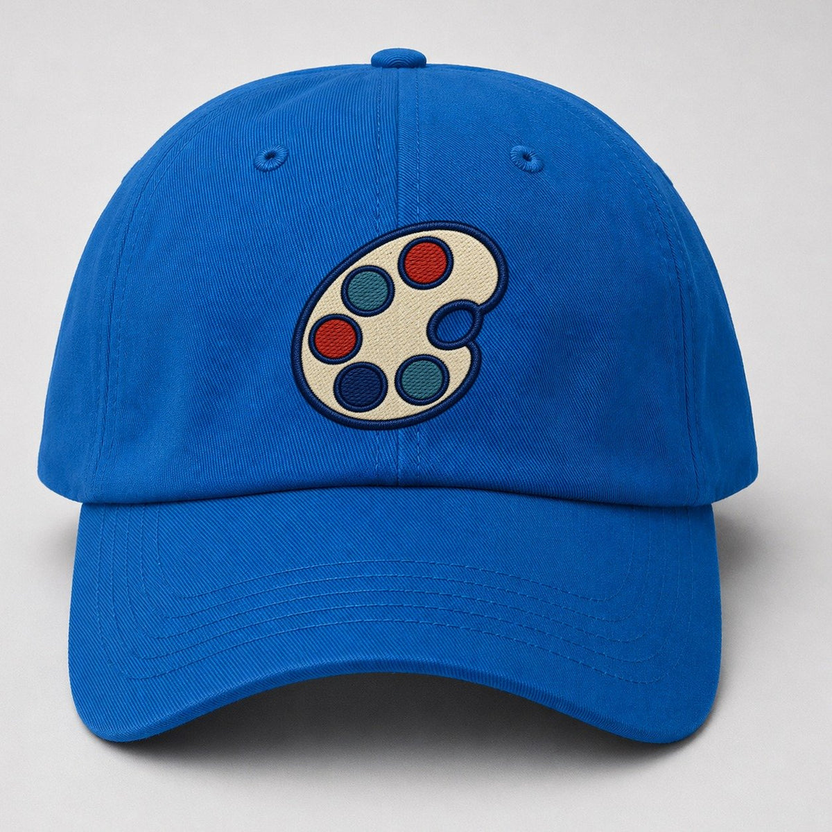 Painter Palette Tiny Solo Marks Baseball Cap – Blue