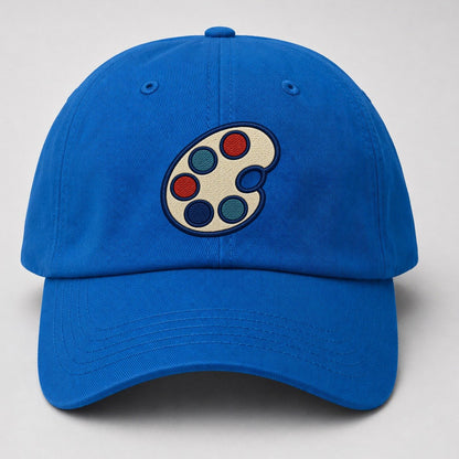 Painter Palette Tiny Solo Marks Baseball Cap – Blue