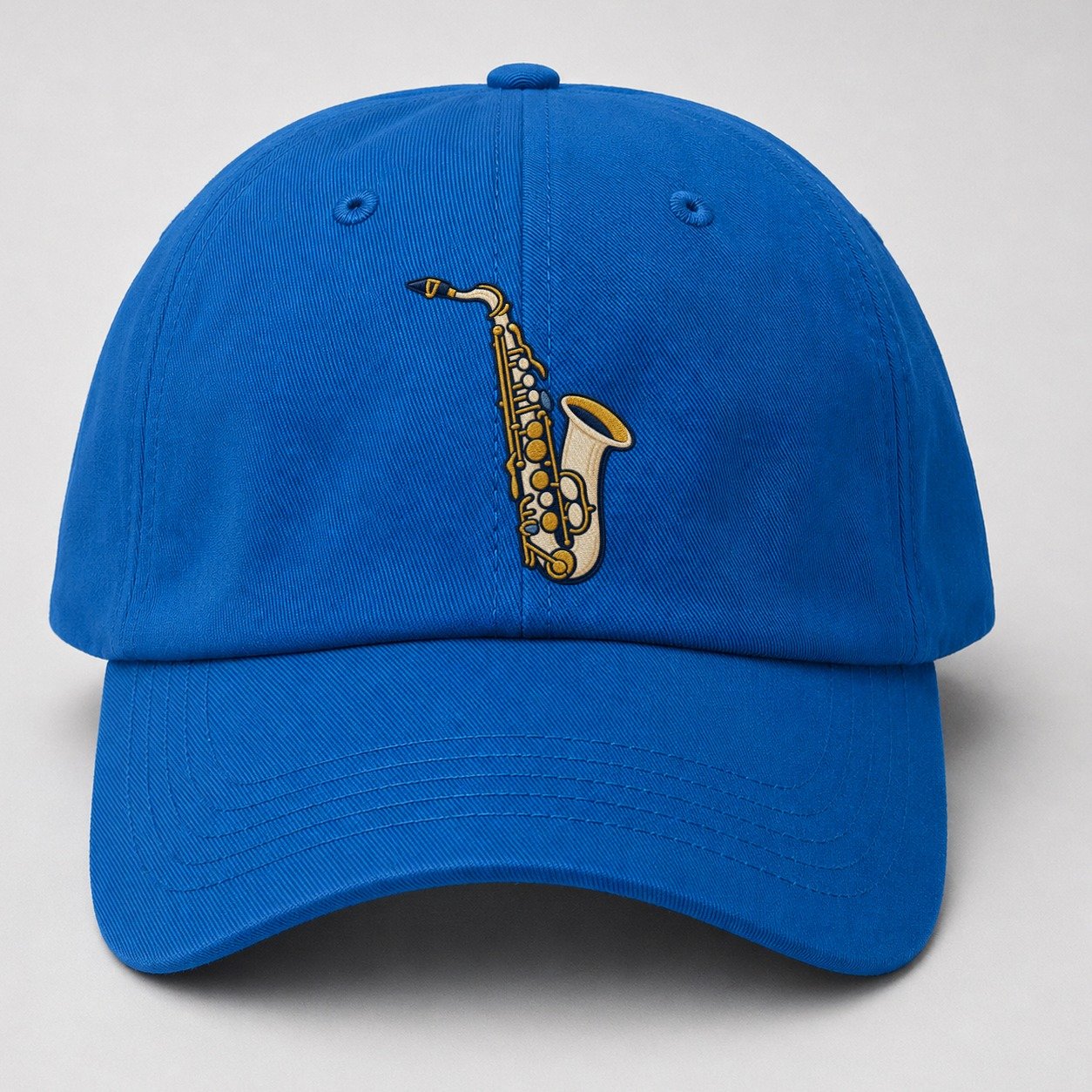 Saxophone Tiny Solo Marks Baseball Cap – Blue