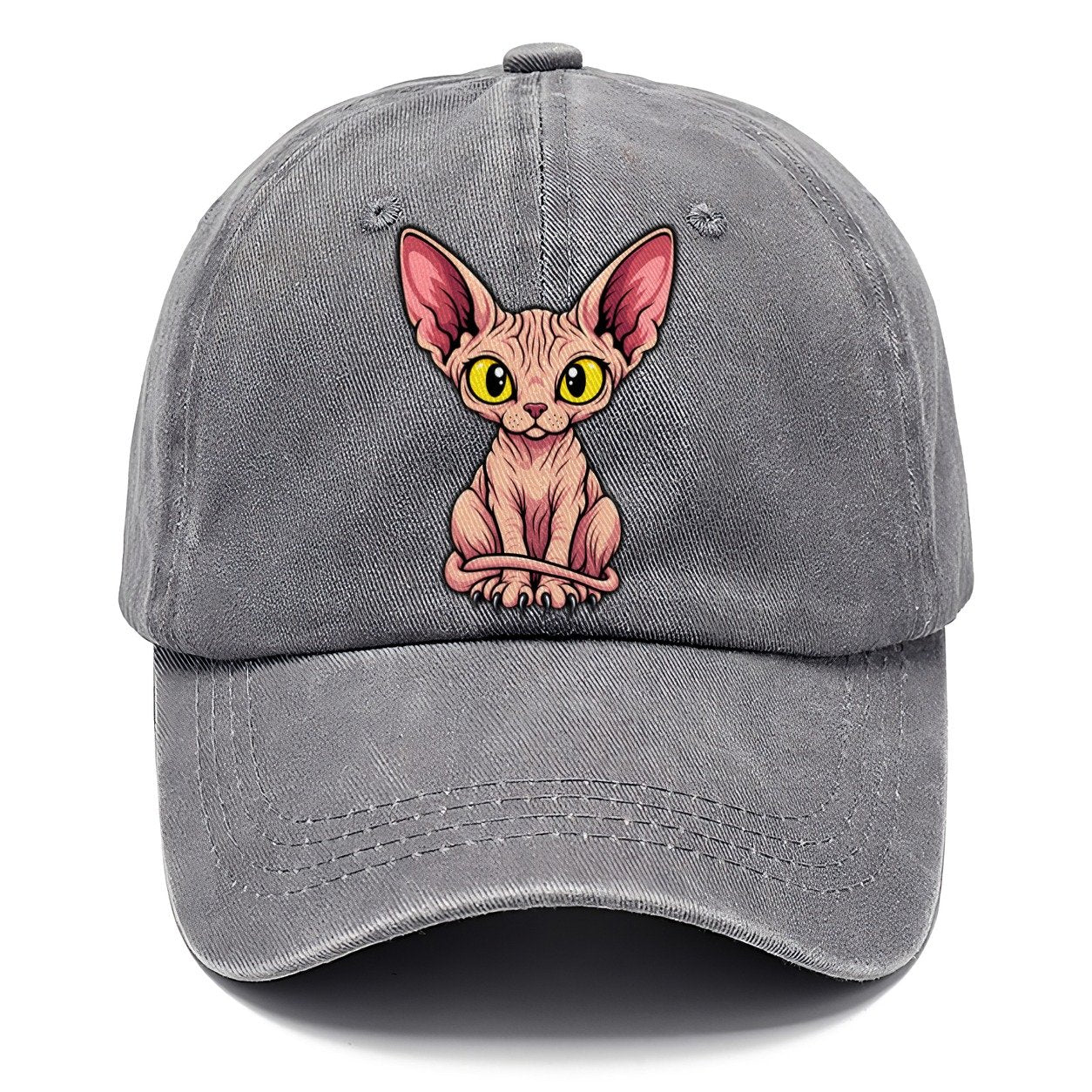 Sphynx Sitting Wrapped Peeking Cats Classic Cap – Urban Haze