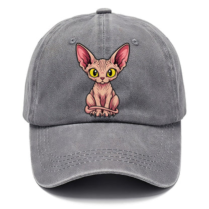 Sphynx Sitting Wrapped Peeking Cats Classic Cap – Urban Haze