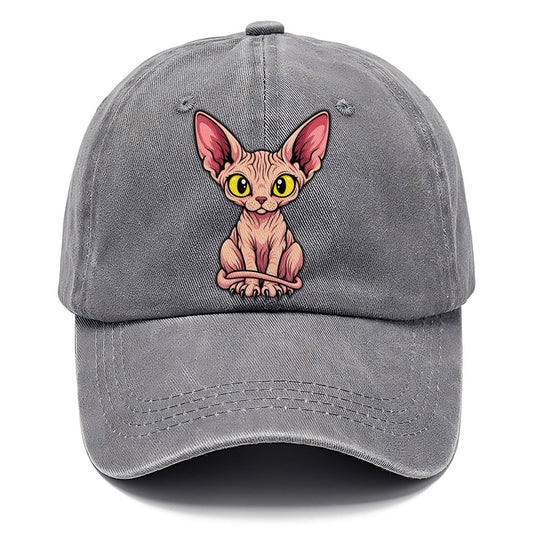 Sphynx Sitting Wrapped Peeking Cats Classic Cap – Urban Haze
