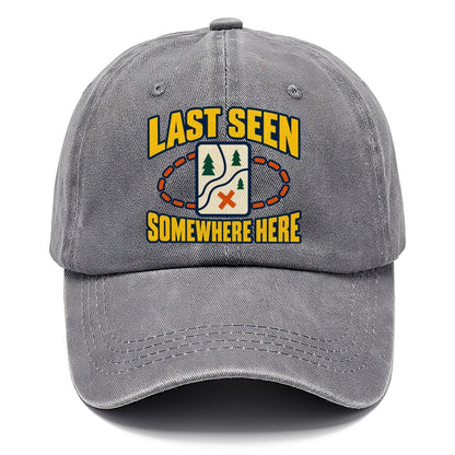 Last Seen Somewhere Here Disc Golf Classic Cap – Urban Haze
