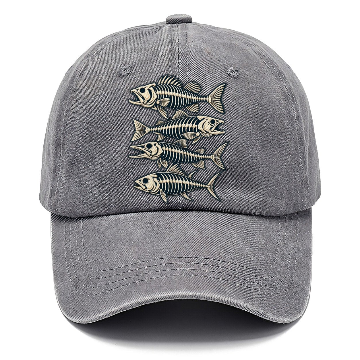Fish Skeleton Minimal Fishing Elegant Classic Cap – Urban Haze
