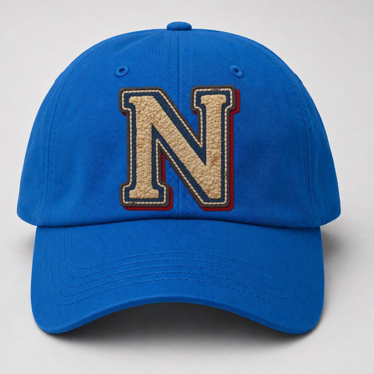 Varsity Chenille N Monogram Baseball Cap – Blue