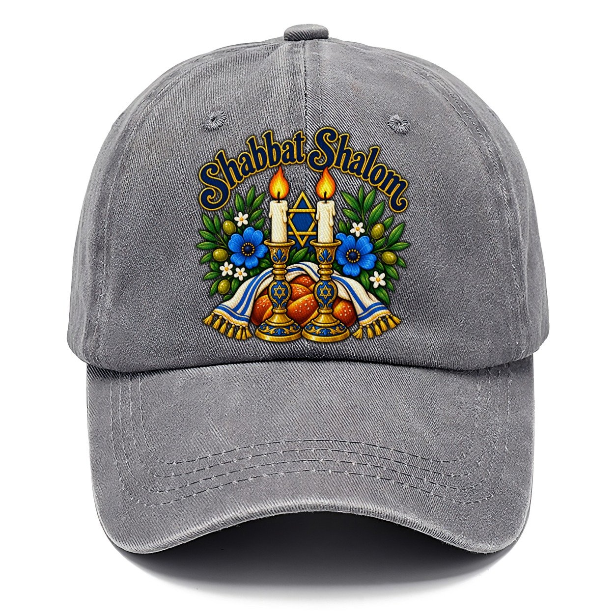 Shabbat Shalom Candles Judaism Heritage Classic Cap – Urban Haze