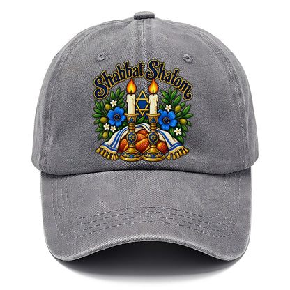 Shabbat Shalom Candles Judaism Heritage Classic Cap – Urban Haze