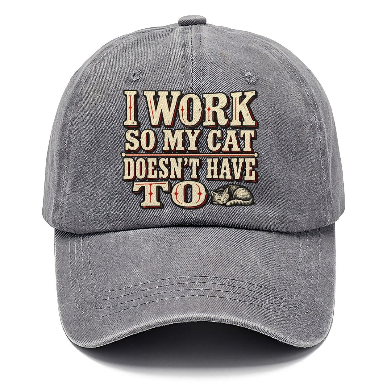 I Work So My Cat Doesn T Have To American Wit Classic Cap – Urban Haze