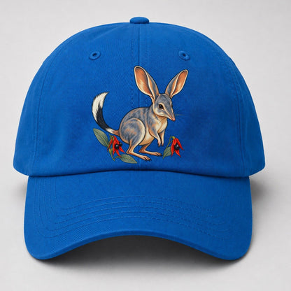 Greater Bilby And Sturt Desert Pea Australia Cultural Icons Baseball Cap – Blue