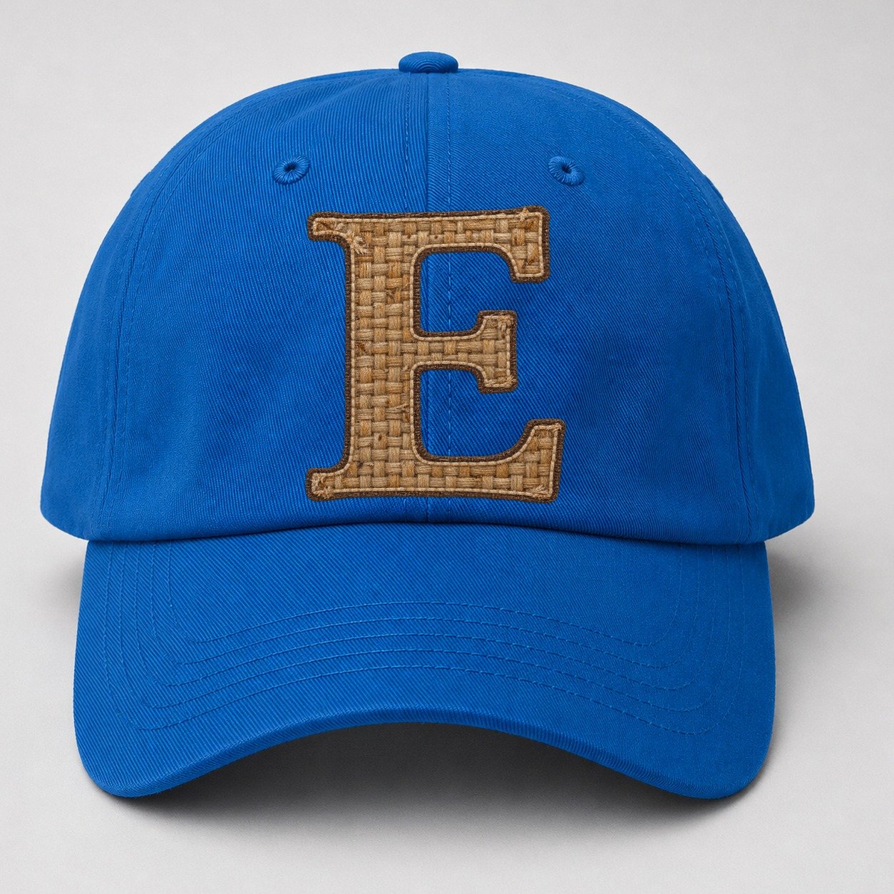 Woven Tweed E Monogram Baseball Cap – Blue