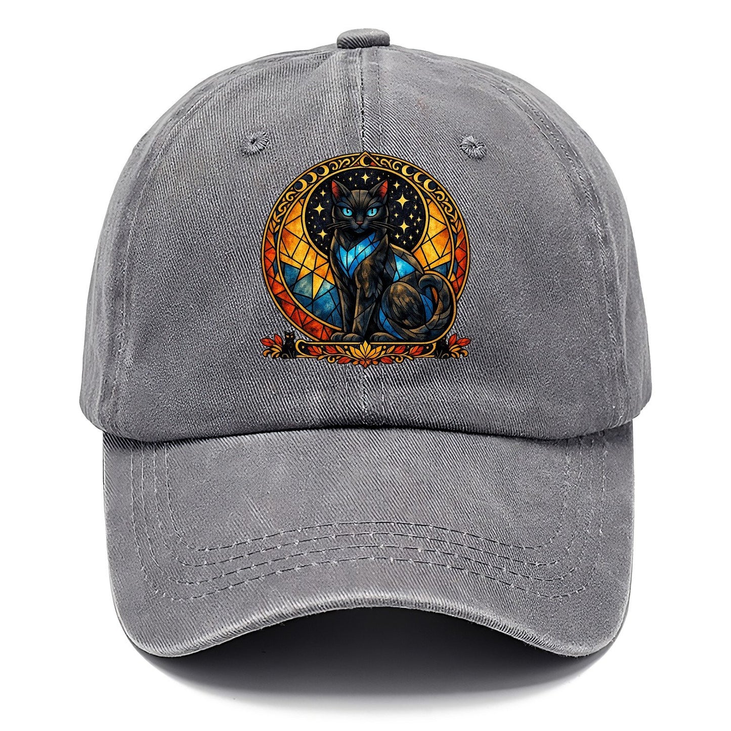 Stained Glass Black Cat Classic Cap – Urban Haze
