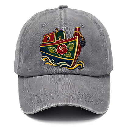 Canal Narrowboat Rose Painted Bow Uk Culture Heritage Classic Cap – Urban Haze