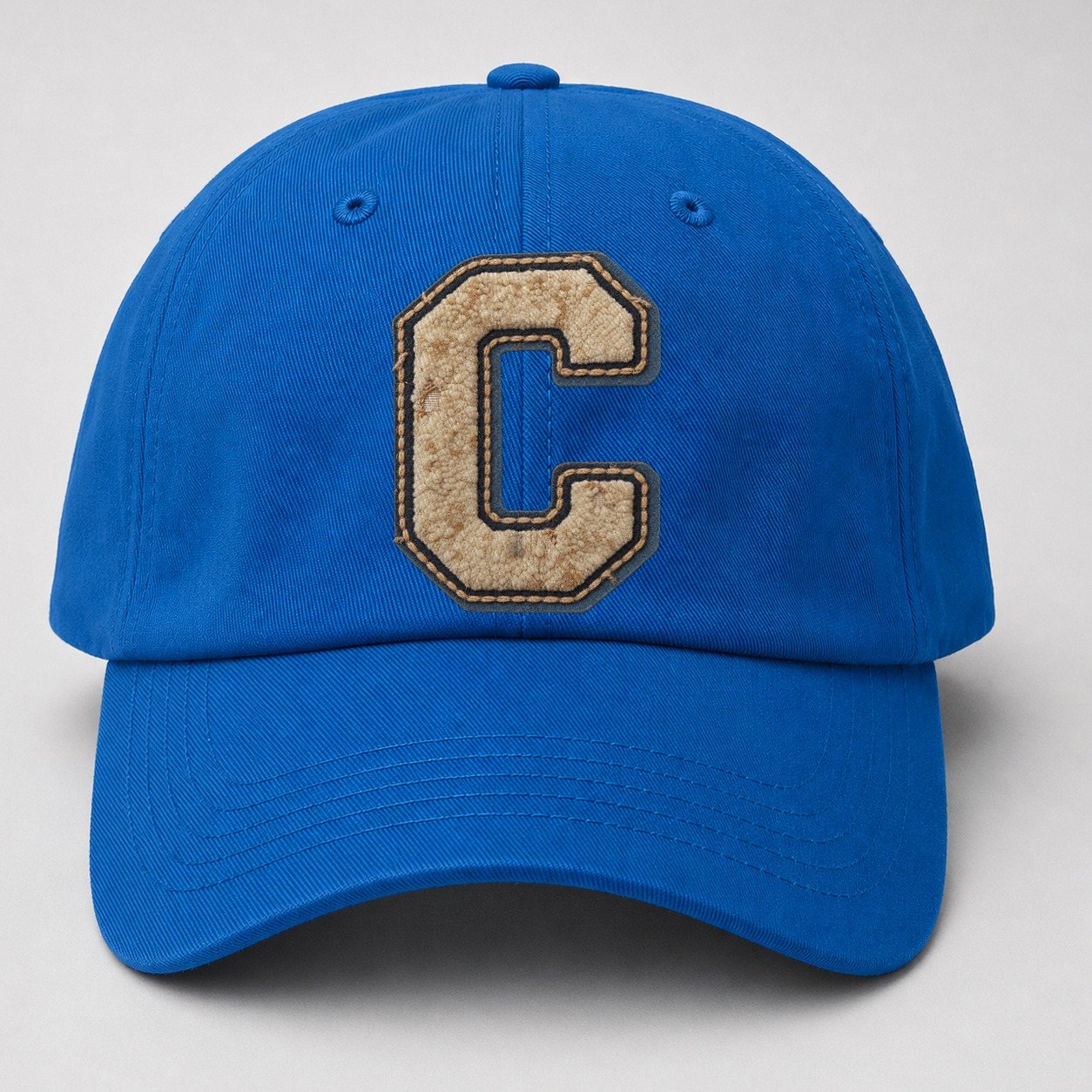 Varsity Chenille C Monogram Baseball Cap – Blue