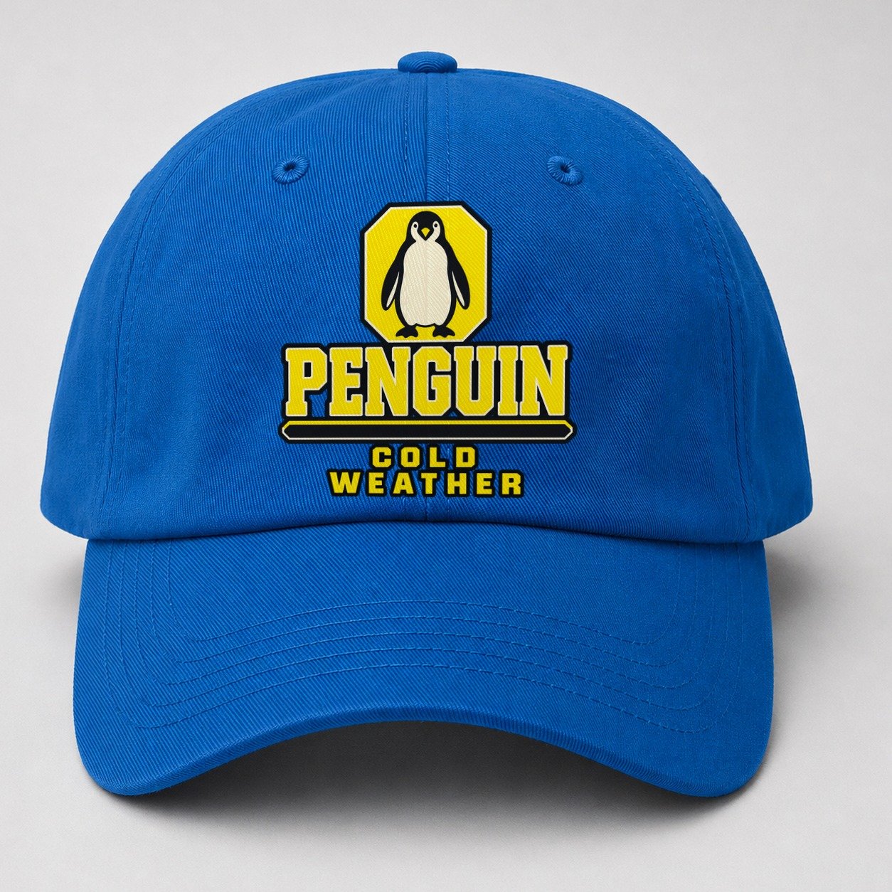 Penguin Cold Weather Heavy Duty Baseball Cap – Blue