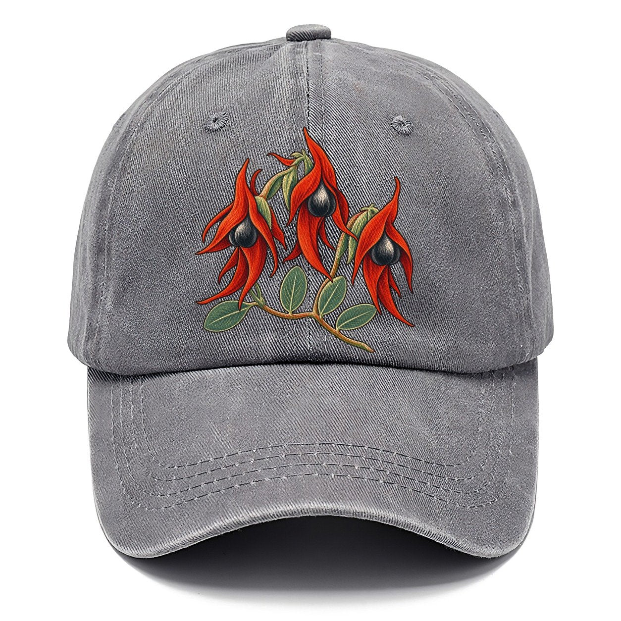 South Australia Sturt Desert Pea Cluster Australia Cultural Icons Classic Cap – Urban Haze