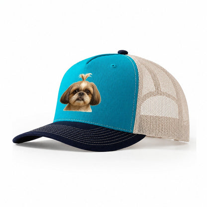 Imperial Shih Tzu Trucker Hat – Teal Navy