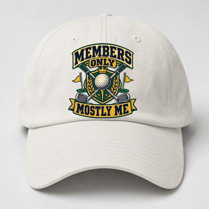 Members Only Mostly Me Golf Life Baseball Cap – Off White