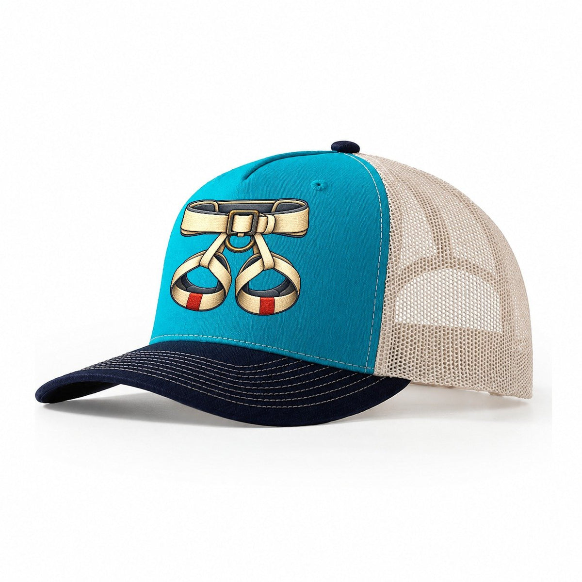 Climbing Harness Rock Climbing Trucker Hat – Teal Navy