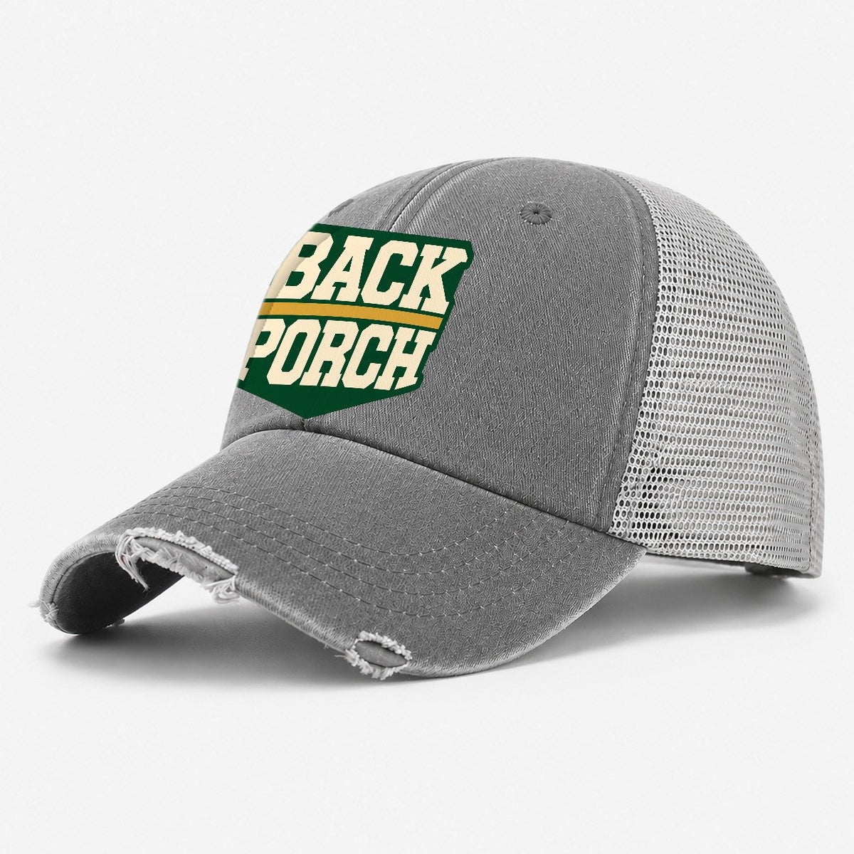 Back Porch Brew House Washed Trucker Hat – Grey