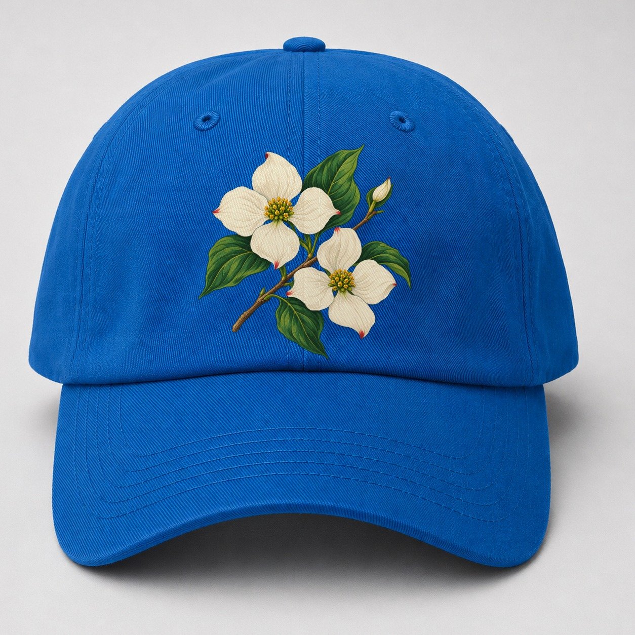 British Columbia Pacific Dogwood Bloom Canada Cultural Icons Baseball Cap – Blue