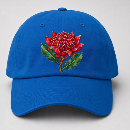 New South Wales Waratah Bloom Australia Cultural Icons Baseball Cap – Blue