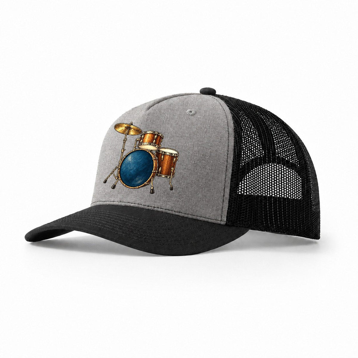 Compact Midnight Jazz Kit Pastimes Companions Trucker Hat – Grey Black