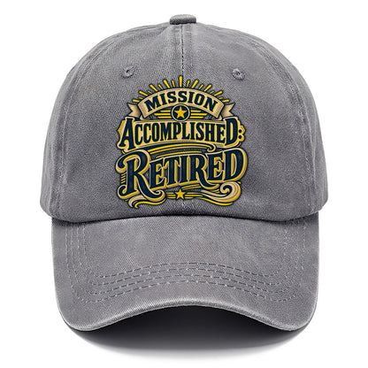 Mission Accomplished Retired Retired Living Classic Cap – Urban Haze