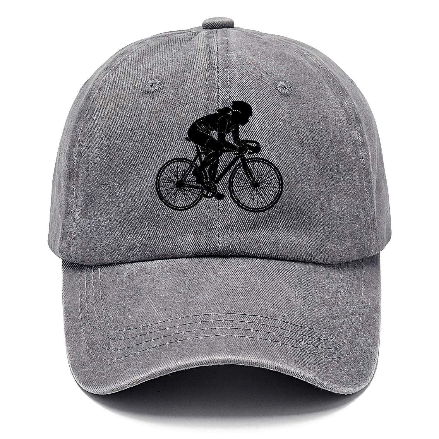 Cyclist Silhouette Classic Cap – Urban Haze