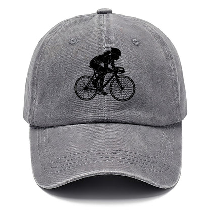 Cyclist Silhouette Classic Cap – Urban Haze