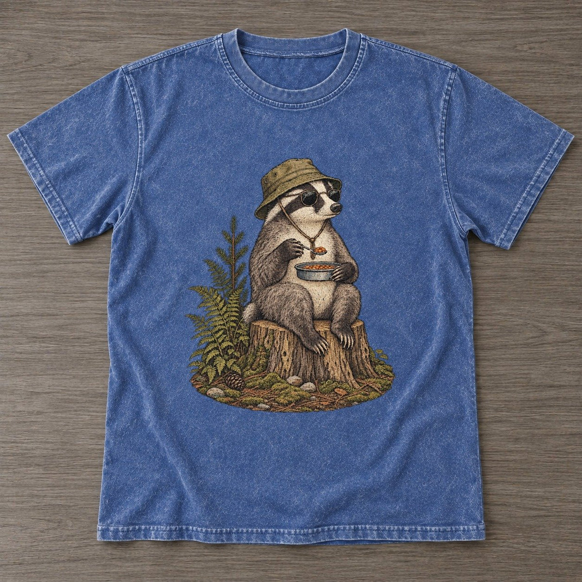 Washed Blue — front view