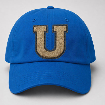 Varsity Chenille U Monogram Baseball Cap – Blue