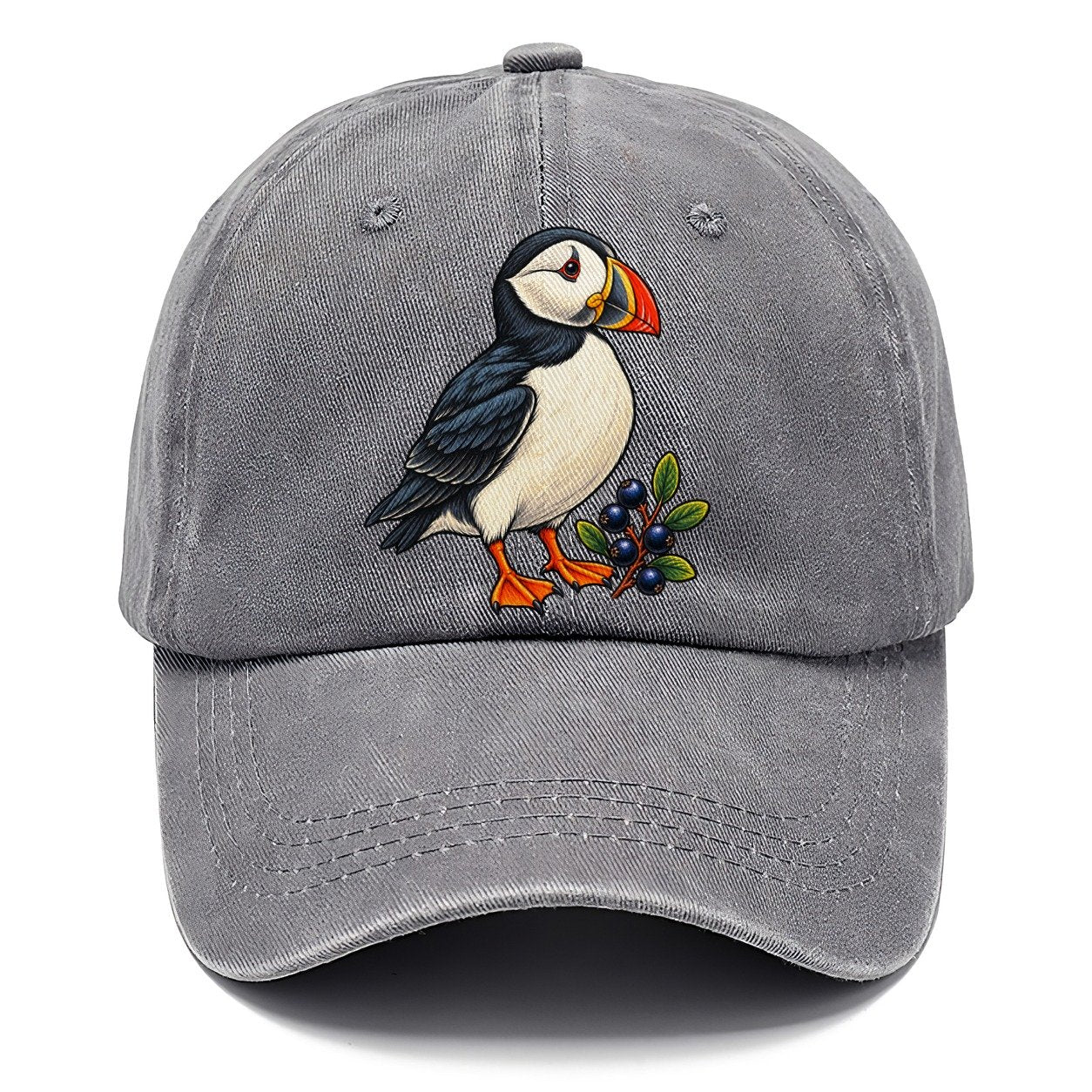 Atlantic Puffin And Crowberry Canada Cultural Icons Classic Cap – Urban Haze