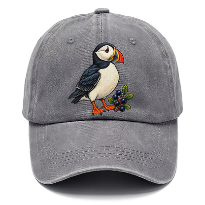 Atlantic Puffin And Crowberry Canada Cultural Icons Classic Cap – Urban Haze