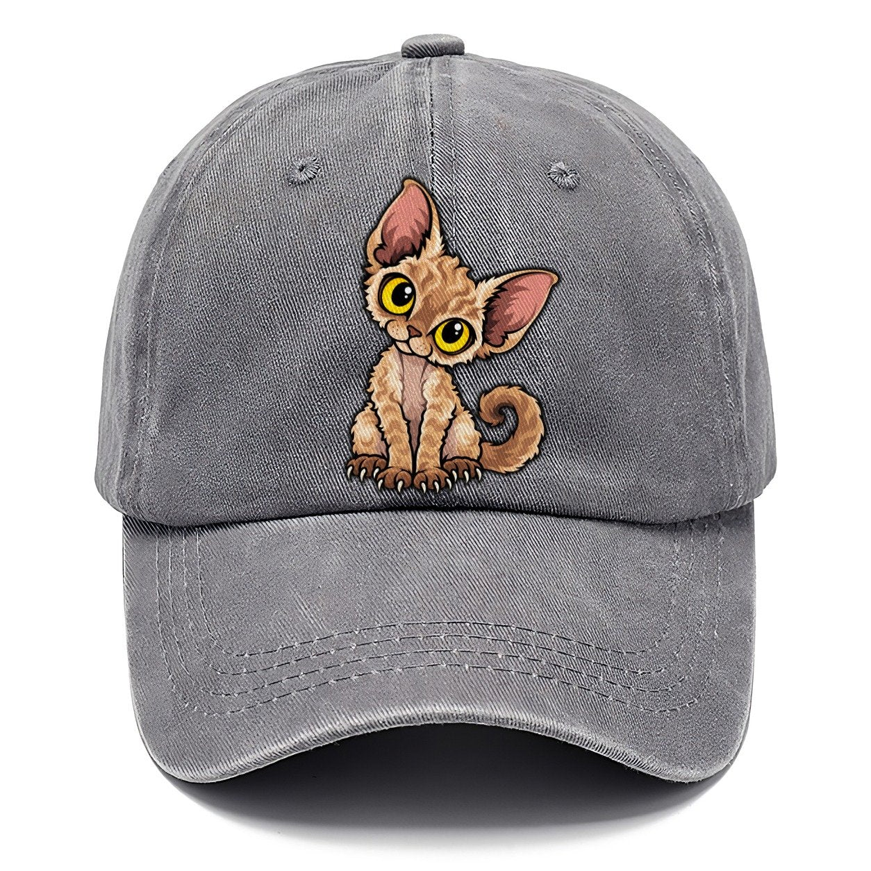 Devon Rex Head Tilt Peeking Cats Classic Cap – Urban Haze