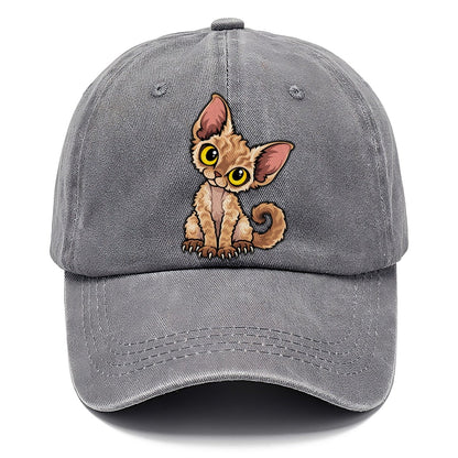 Devon Rex Head Tilt Peeking Cats Classic Cap – Urban Haze